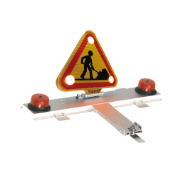 Set adeziv - Triunghi semnalizare LED rabatabil manual - 500 mm - Clasa C2 - Cu 2 girofaruri LED Set adeziv - Triunghi semnalizare LED rabatabil manual - 500 mm - Clasa C2 - Cu 2 girofaruri LED